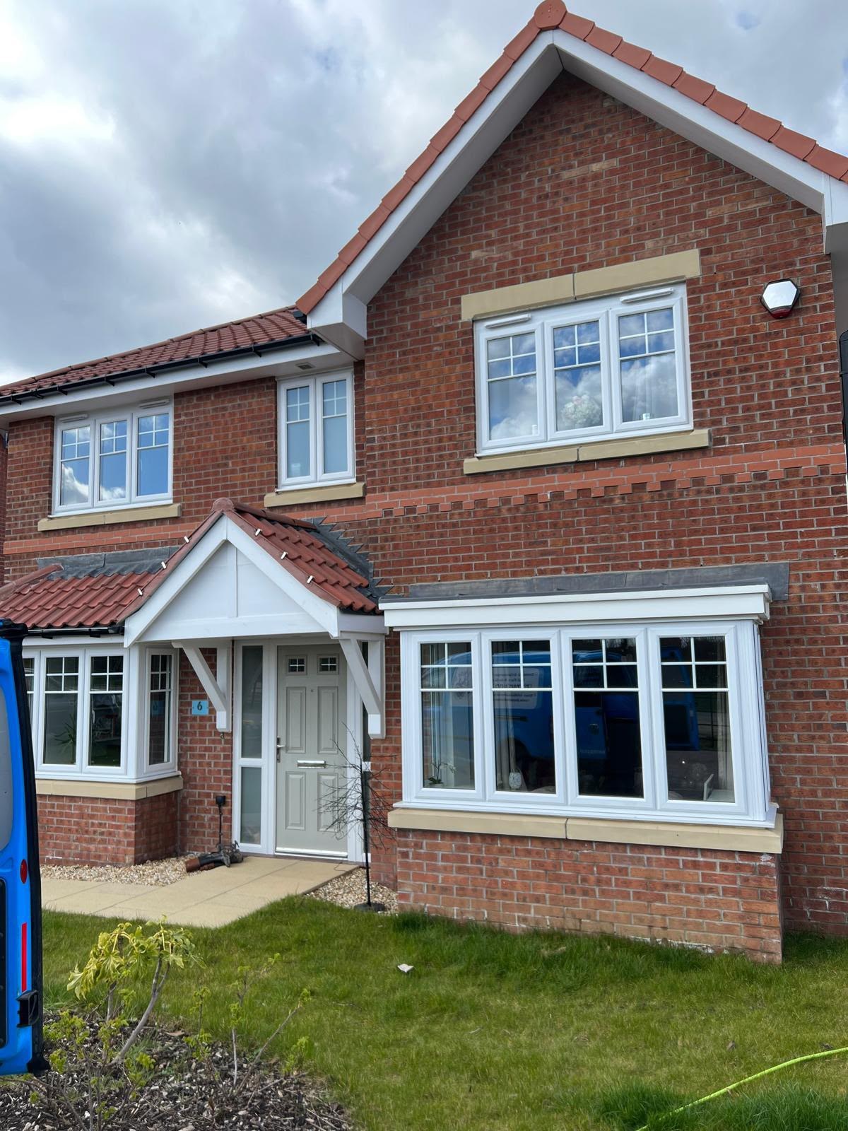 Streak-free windows on a detached family home after a visit